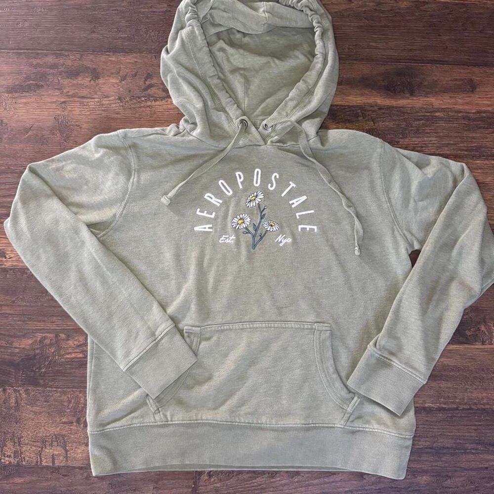 Aeropostale Women's Green Hoodie